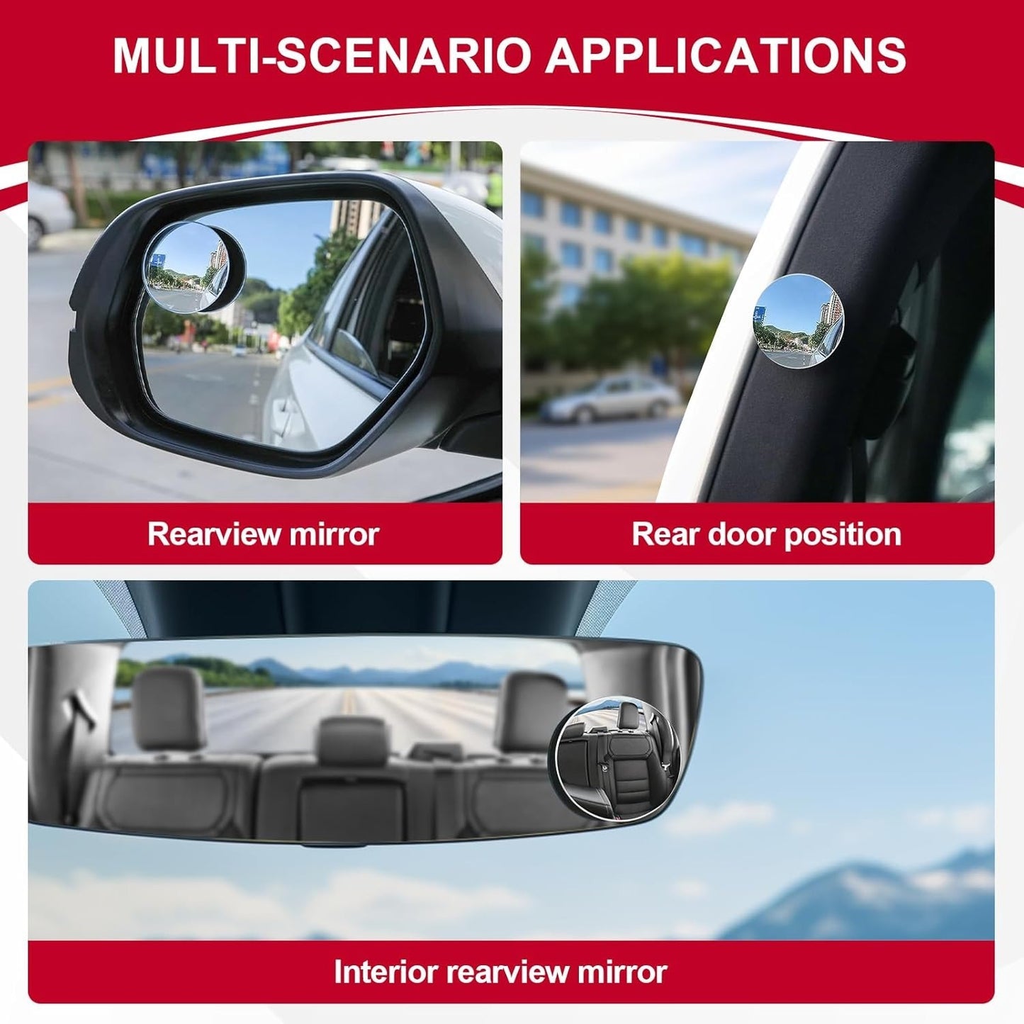 360° Wide View Blind Spot Mirror